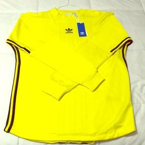 Adidas auth str yellow jrsy pullover